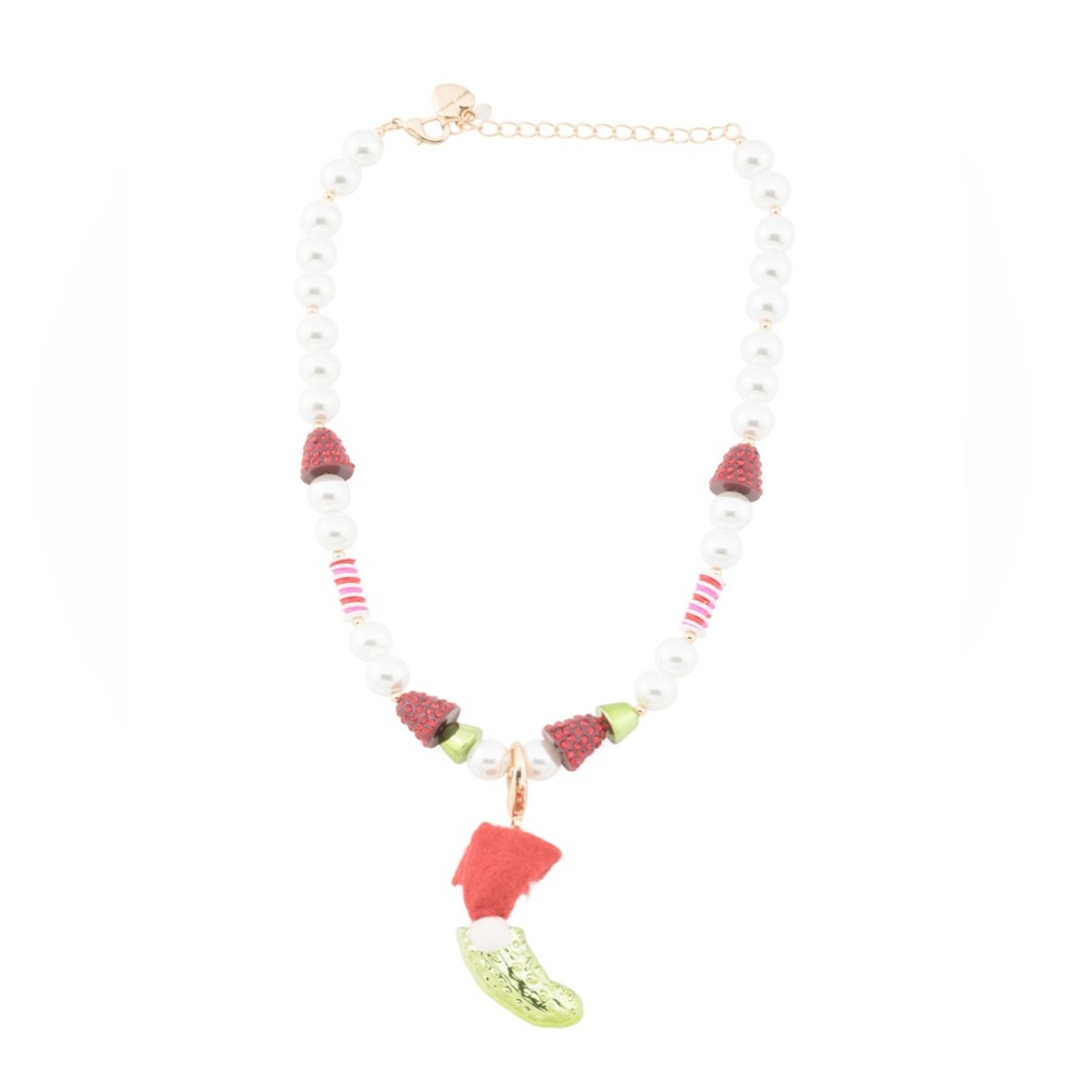 🩶BETSEY JOHNSON HOLIDAY PICKLE BEADED - NWT🩶